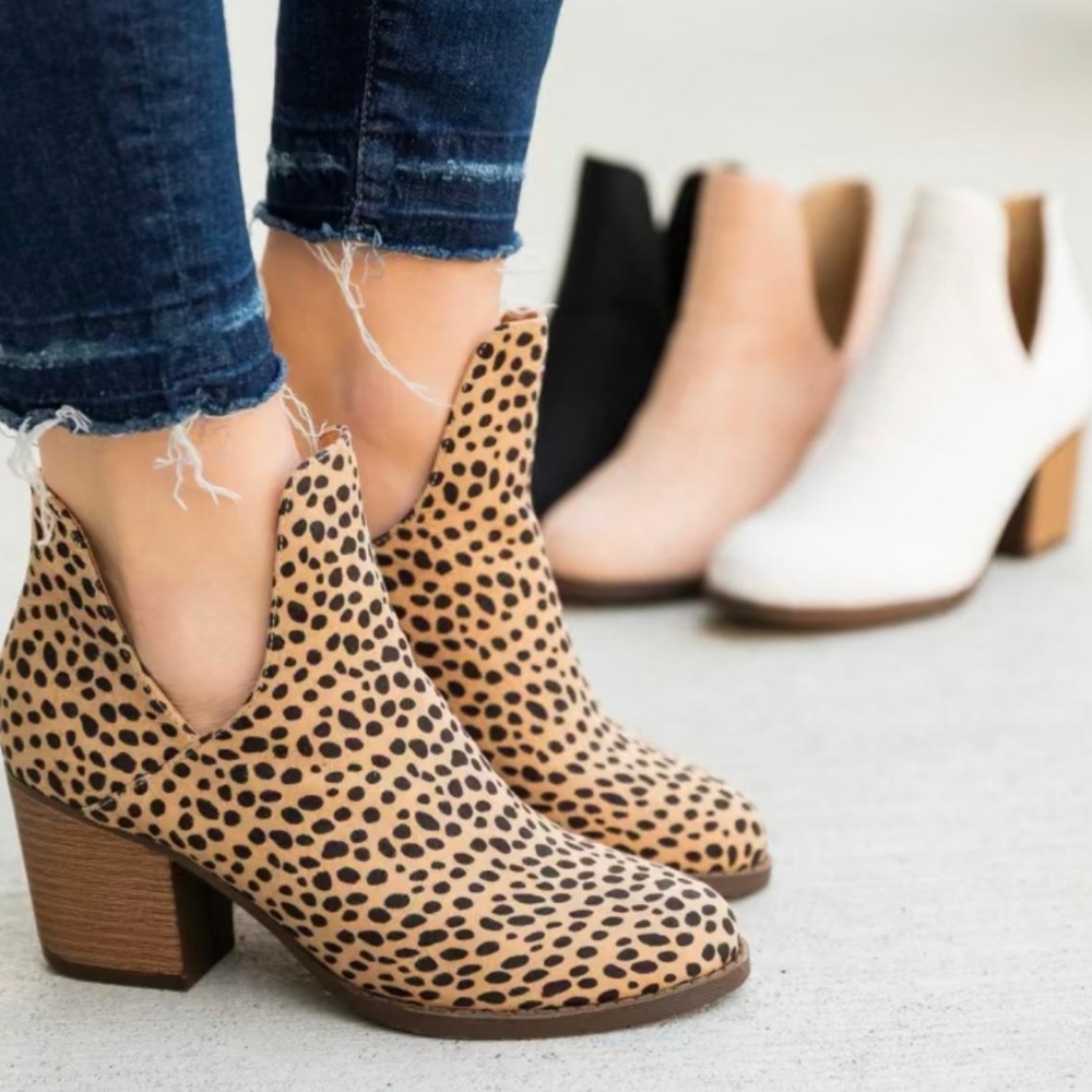 On sale. Cheetah print boot…